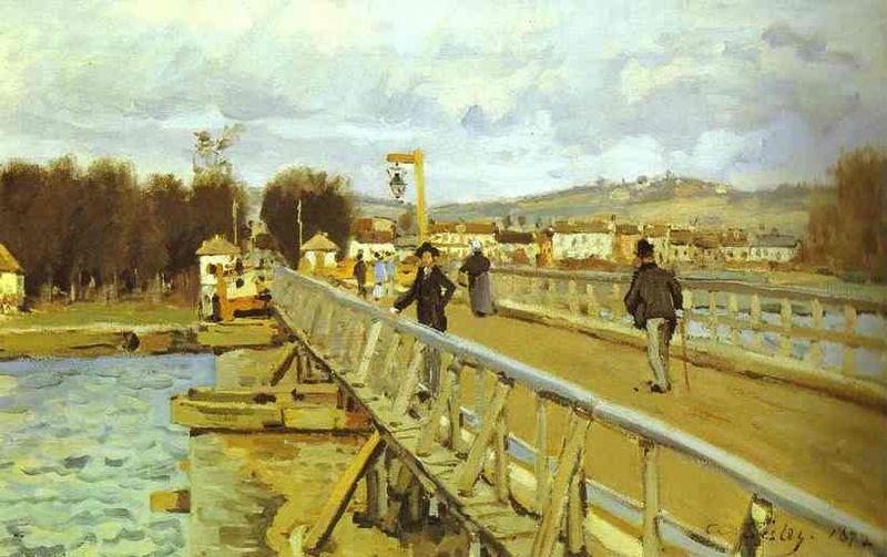 Alfred Sisley Woodbridge at Argenteuil Spain oil painting art